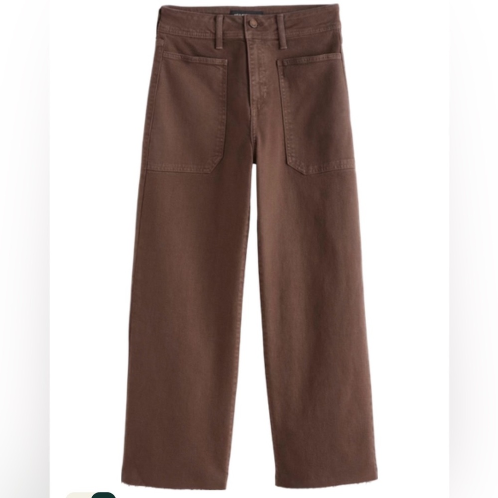 Just Black Brown Wide-Leg Flare Jeans